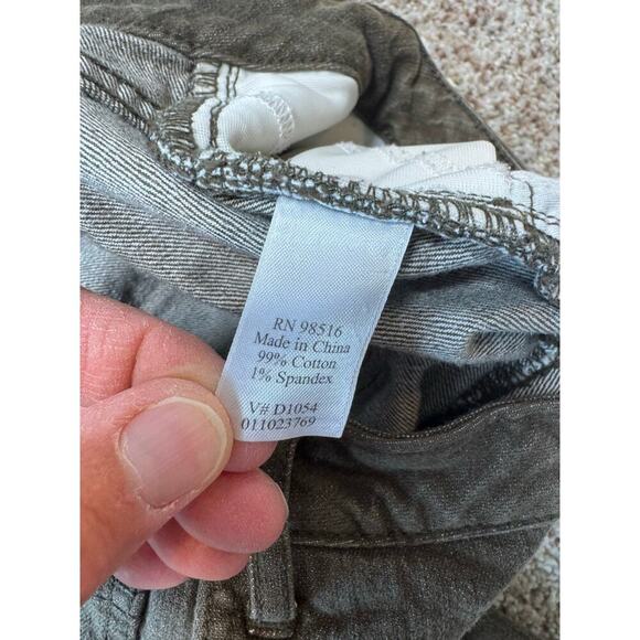 COLDWATER CREEK Woman's Jeans/Pants SIZE 16, Olive Green Denim; Straight leg - Picture 8 of 9